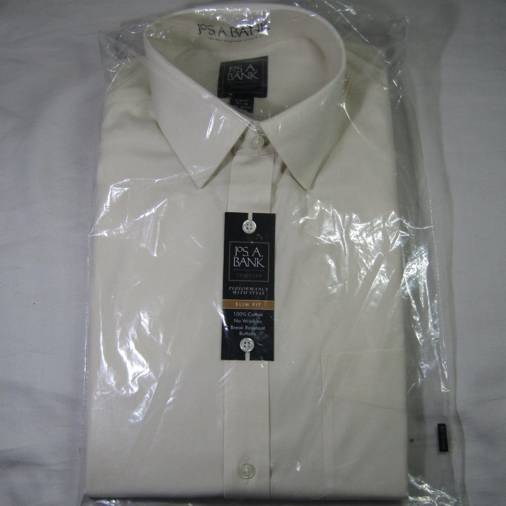 New Ecru - Jos. A. BANK Dress Shirt